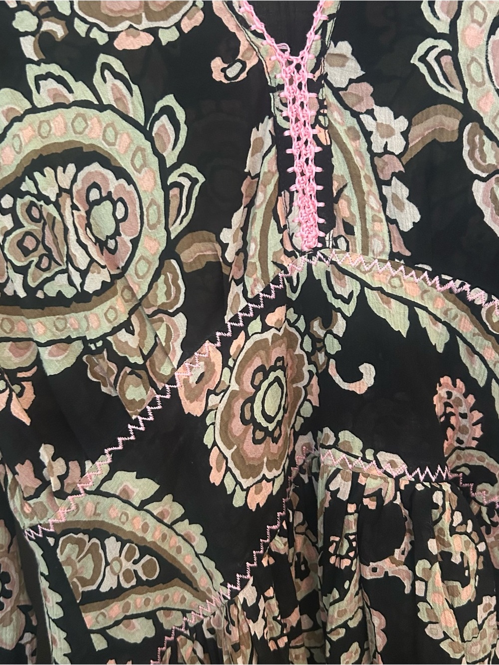 Chasing Unicorns Witchy Woman Black Paisley Dress - Picture 7 of 8
